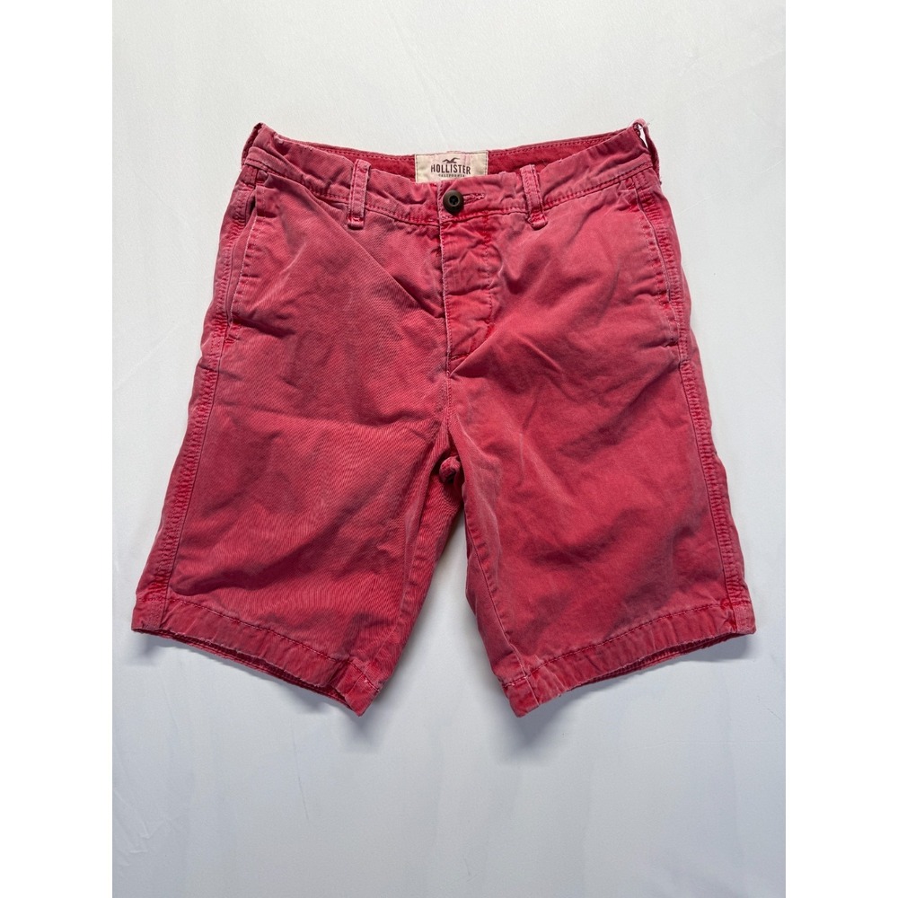 Hollister California Chino Shorts Mens 28 Pink 10" Inseam Causal Streetwear